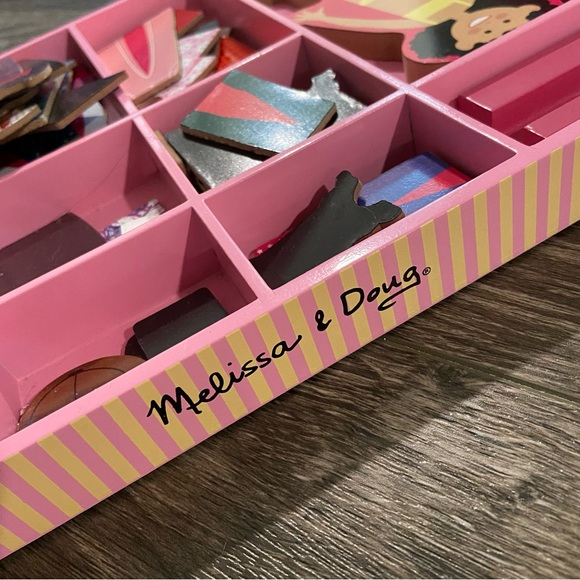 Melissa and Doug Abby & Emma Magnetic Dress-Up Wooden Playset - Picture 6 of 9